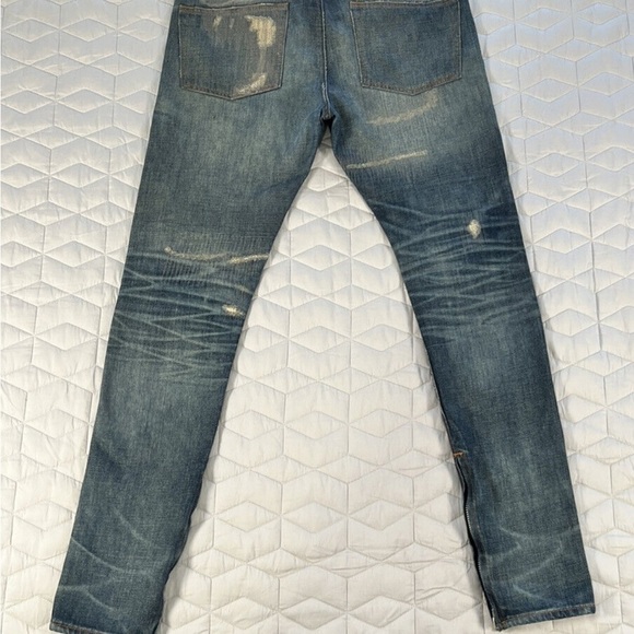 COPY - NEW W O T 🚨 Fear of god zipper ankle distressed by hand Japanese selvedge - Picture 7 of 17